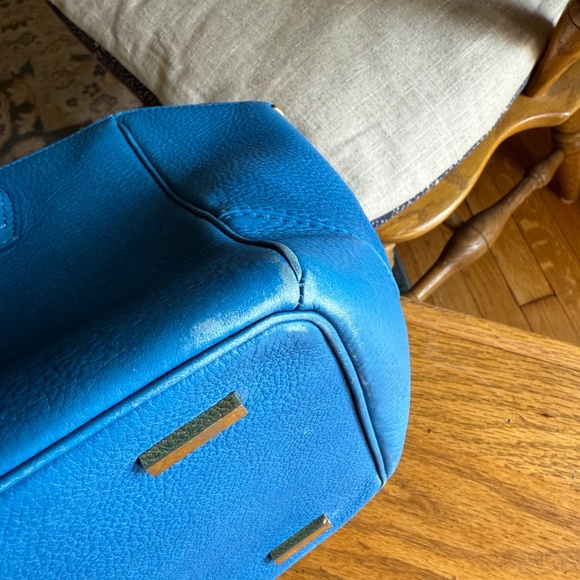 VBH Brera Satchel Tote Handbag in Royal Blue (w/shoulder strap) - Picture 9 of 14